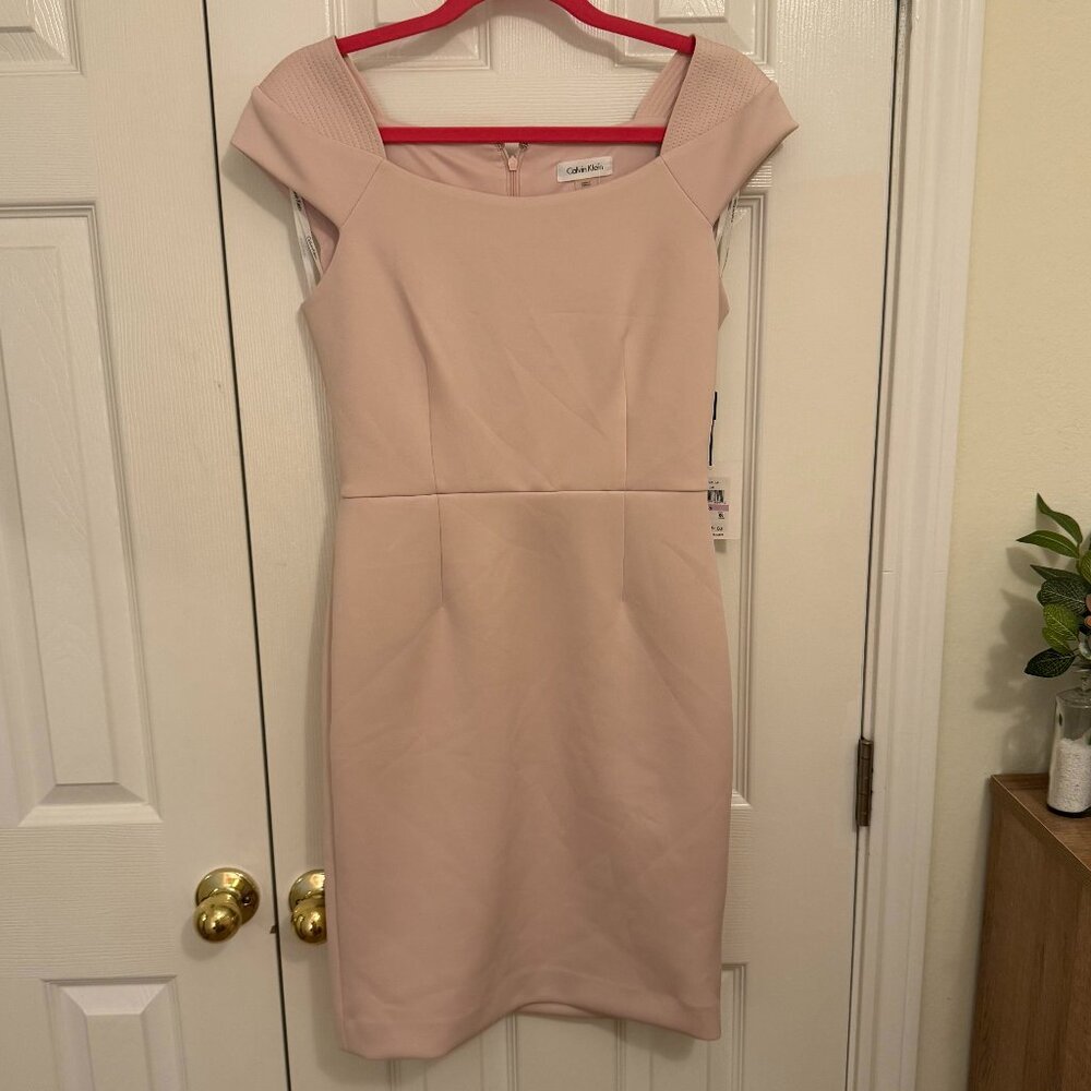 NWT Size 6 Pale Pink Calvin Klein Dress